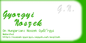 gyorgyi noszek business card